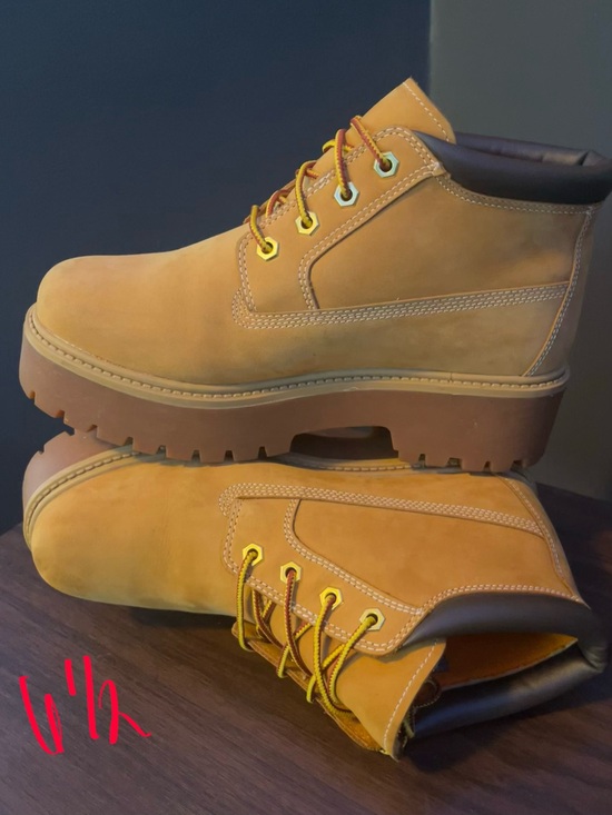 Men Timberland Wheat/Tan Nubuck Chukka-Style Boots